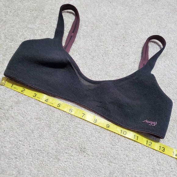 SLOGGI 2 Pack Bundle of Oxygene Infinite T-Shirt Soft Bras Ivory Black Womens XS - Picture 15 of 16